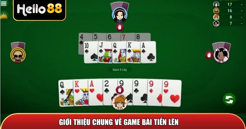 Giới thiệu chung trò chơi game bài Tiến lên